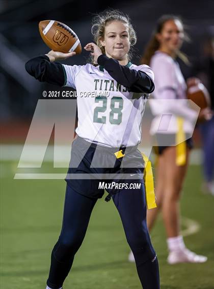 Thumbnail 1 in Marietta vs. Blessed Trinity (GHSA Flag-Football 7A Semifinal) photogallery.