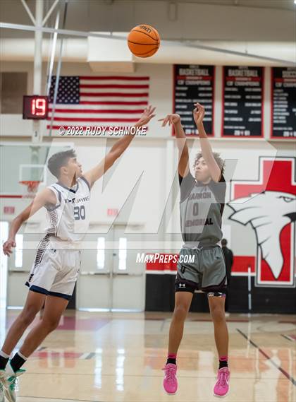 Thumbnail 2 in Cimarron-Memorial vs Oak Ridge (Torrey Pines Holiday Classic Tip-Off)  photogallery.