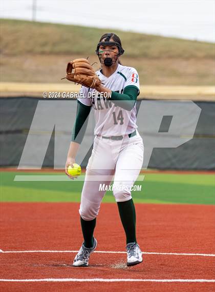 Thumbnail 1 in Harlingen South vs. Victoria East (UIL Softball 5A Region 4 Area - Game 2) photogallery.