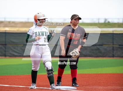 Thumbnail 3 in Harlingen South vs. Victoria East (UIL Softball 5A Region 4 Area - Game 2) photogallery.