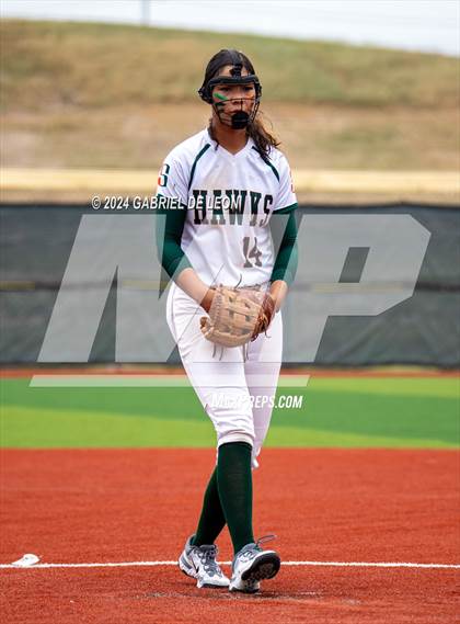 Thumbnail 2 in Harlingen South vs. Victoria East (UIL Softball 5A Region 4 Area - Game 2) photogallery.