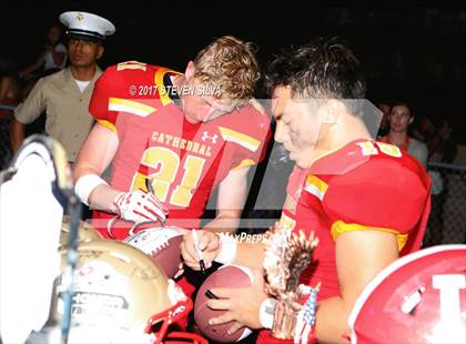 Thumbnail 2 in Orange Lutheran @ Cathedral Catholic (Honor Bowl) photogallery.