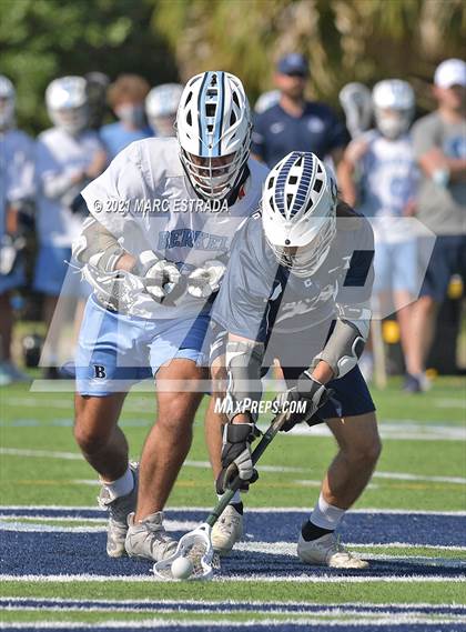 Thumbnail 2 in Berkeley Prep vs. Calvary Christian (2021 Lacrosse District Championship Tournament) photogallery.