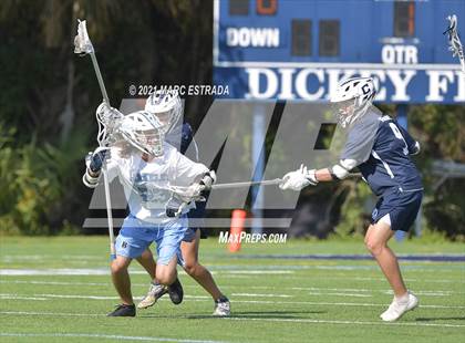 Thumbnail 3 in Berkeley Prep vs. Calvary Christian (2021 Lacrosse District Championship Tournament) photogallery.