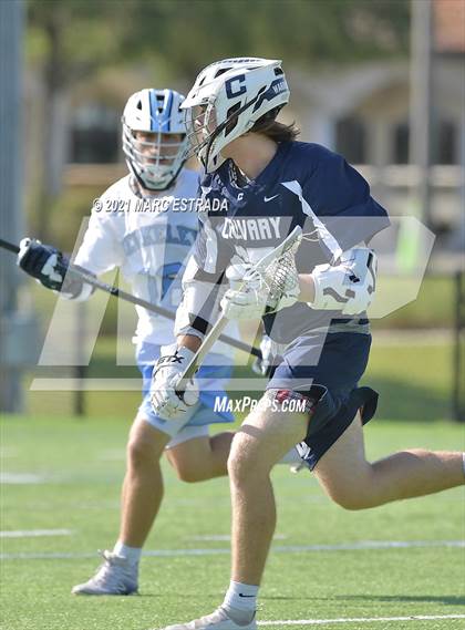 Thumbnail 3 in Berkeley Prep vs. Calvary Christian (2021 Lacrosse District Championship Tournament) photogallery.