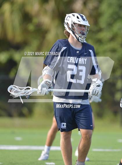 Thumbnail 1 in Berkeley Prep vs. Calvary Christian (2021 Lacrosse District Championship Tournament) photogallery.