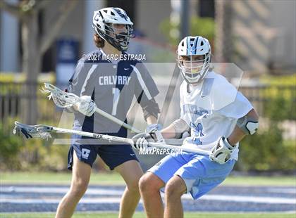Thumbnail 3 in Berkeley Prep vs. Calvary Christian (2021 Lacrosse District Championship Tournament) photogallery.