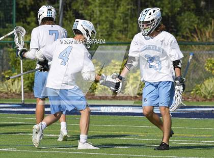 Thumbnail 1 in Berkeley Prep vs. Calvary Christian (2021 Lacrosse District Championship Tournament) photogallery.