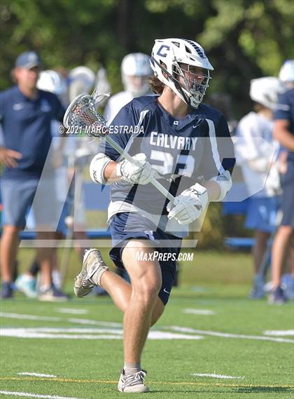Thumbnail 1 in Berkeley Prep vs. Calvary Christian (2021 Lacrosse District Championship Tournament) photogallery.