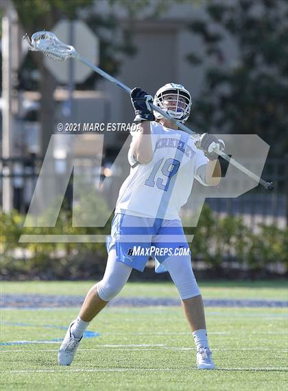Thumbnail 1 in Berkeley Prep vs. Calvary Christian (2021 Lacrosse District Championship Tournament) photogallery.