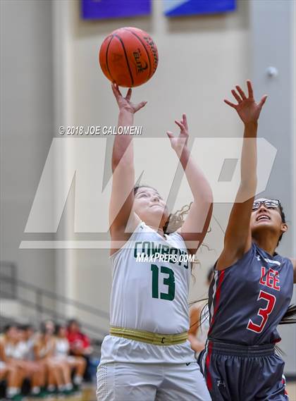 Thumbnail 1 in McCollum vs Lee [Robert E.] (SAISD Basketball Tournament) photogallery.