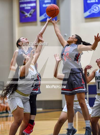 Thumbnail 1 in McCollum vs Lee [Robert E.] (SAISD Basketball Tournament) photogallery.