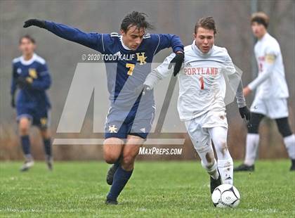 Thumbnail 1 in Portland vs Haddam-Killingworth (SLC Semifinal) photogallery.