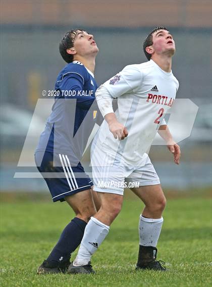 Thumbnail 1 in Portland vs Haddam-Killingworth (SLC Semifinal) photogallery.
