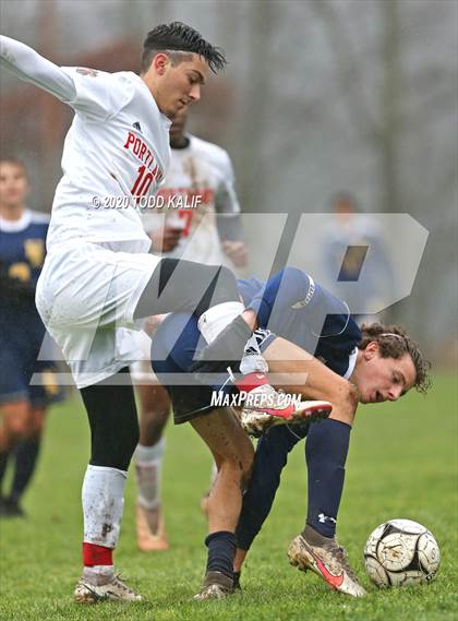 Thumbnail 2 in Portland vs Haddam-Killingworth (SLC Semifinal) photogallery.