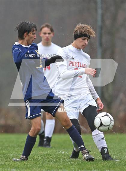 Thumbnail 2 in Portland vs Haddam-Killingworth (SLC Semifinal) photogallery.