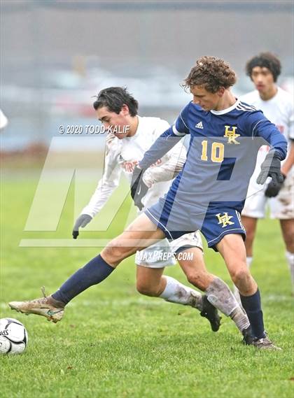 Thumbnail 1 in Portland vs Haddam-Killingworth (SLC Semifinal) photogallery.