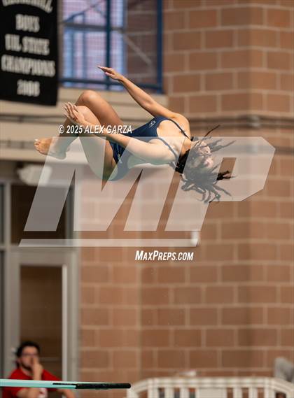 Thumbnail 2 in UIL 4A Girls Diving Prelims and Finals photogallery.