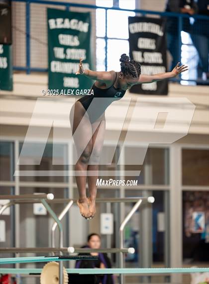 Thumbnail 1 in UIL 4A Girls Diving Prelims and Finals photogallery.