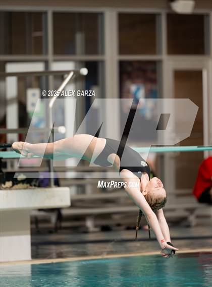 Thumbnail 1 in UIL 4A Girls Diving Prelims and Finals photogallery.