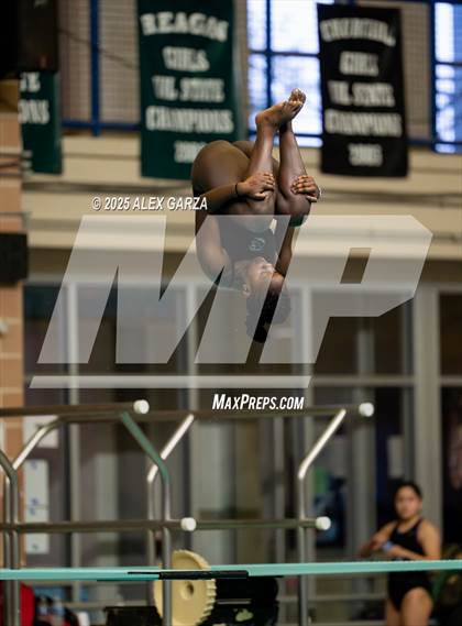 Thumbnail 3 in UIL 4A Girls Diving Prelims and Finals photogallery.