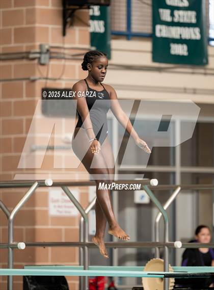 Thumbnail 2 in UIL 4A Girls Diving Prelims and Finals photogallery.