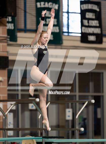 Thumbnail 2 in UIL 4A Girls Diving Prelims and Finals photogallery.
