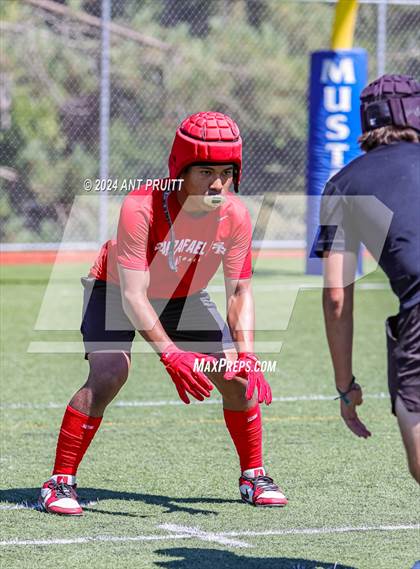 Thumbnail 2 in Analy vs San Rafael (D1 Bound Academy 7 on 7 Tournament) photogallery.