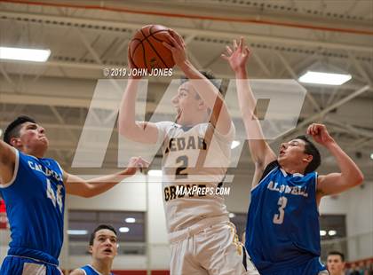 Thumbnail 3 in Cedar Grove vs Caldwell (West Essex Tournament Championship) photogallery.
