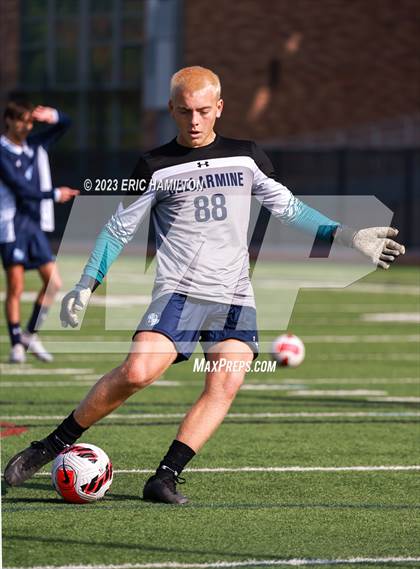 Thumbnail 2 in Loyola @ Bellarmine College Prep (SoCal College Soccer Showcase) photogallery.