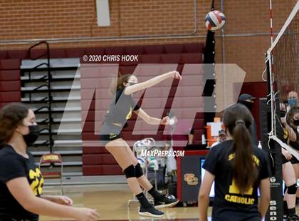 Thumbnail 3 in Salpointe Catholic vs. Mesquite photogallery.