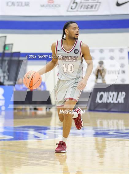 Thumbnail 3 in Sunrise Christian Academy vs. AZ Compass Prep (5 for the Fight National Hoopfest) photogallery.
