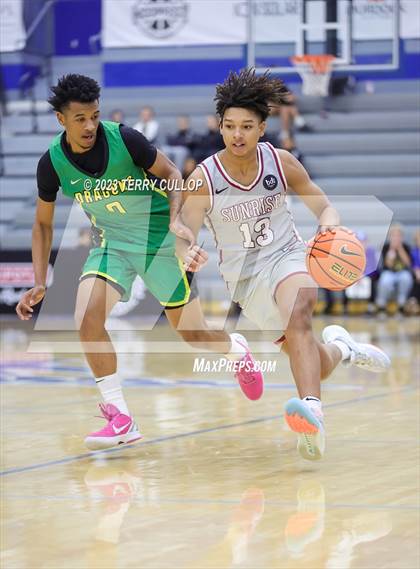 Thumbnail 1 in Sunrise Christian Academy vs. AZ Compass Prep (5 for the Fight National Hoopfest) photogallery.