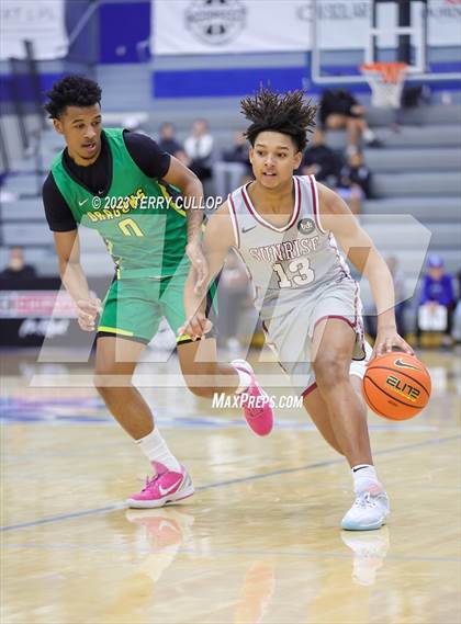 Thumbnail 2 in Sunrise Christian Academy vs. AZ Compass Prep (5 for the Fight National Hoopfest) photogallery.
