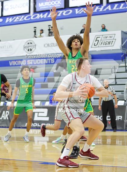 Thumbnail 2 in Sunrise Christian Academy vs. AZ Compass Prep (5 for the Fight National Hoopfest) photogallery.