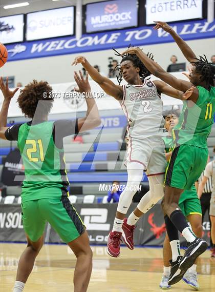 Thumbnail 1 in Sunrise Christian Academy vs. AZ Compass Prep (5 for the Fight National Hoopfest) photogallery.