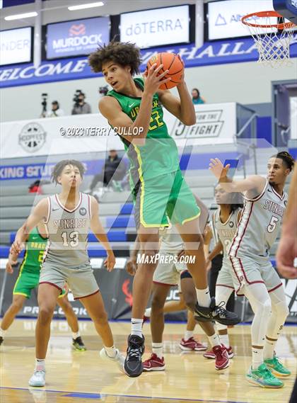 Thumbnail 1 in Sunrise Christian Academy vs. AZ Compass Prep (5 for the Fight National Hoopfest) photogallery.