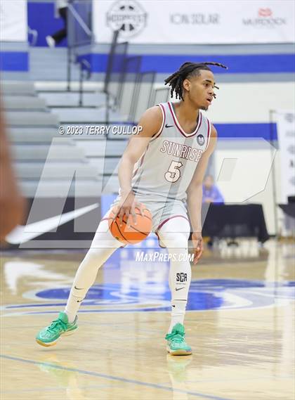 Thumbnail 3 in Sunrise Christian Academy vs. AZ Compass Prep (5 for the Fight National Hoopfest) photogallery.