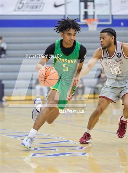 Thumbnail 2 in Sunrise Christian Academy vs. AZ Compass Prep (5 for the Fight National Hoopfest) photogallery.