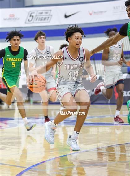 Thumbnail 1 in Sunrise Christian Academy vs. AZ Compass Prep (5 for the Fight National Hoopfest) photogallery.