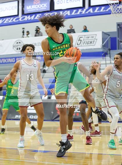Thumbnail 2 in Sunrise Christian Academy vs. AZ Compass Prep (5 for the Fight National Hoopfest) photogallery.