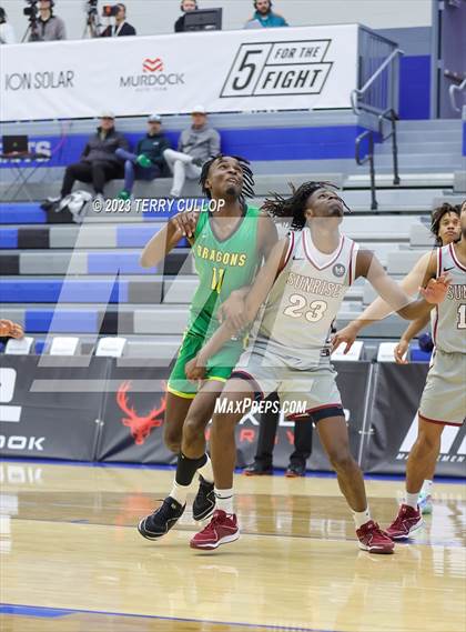 Thumbnail 3 in Sunrise Christian Academy vs. AZ Compass Prep (5 for the Fight National Hoopfest) photogallery.