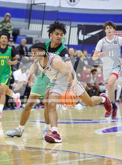 Thumbnail 3 in Sunrise Christian Academy vs. AZ Compass Prep (5 for the Fight National Hoopfest) photogallery.