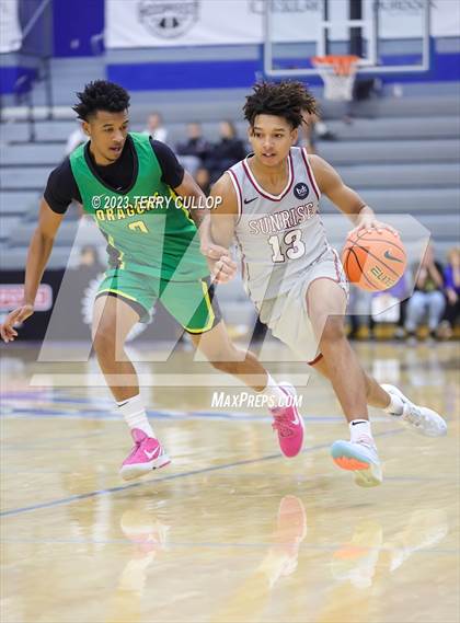 Thumbnail 3 in Sunrise Christian Academy vs. AZ Compass Prep (5 for the Fight National Hoopfest) photogallery.