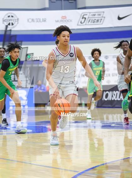 Thumbnail 1 in Sunrise Christian Academy vs. AZ Compass Prep (5 for the Fight National Hoopfest) photogallery.