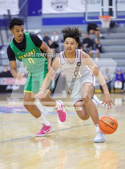 Thumbnail 3 in Sunrise Christian Academy vs. AZ Compass Prep (5 for the Fight National Hoopfest) photogallery.