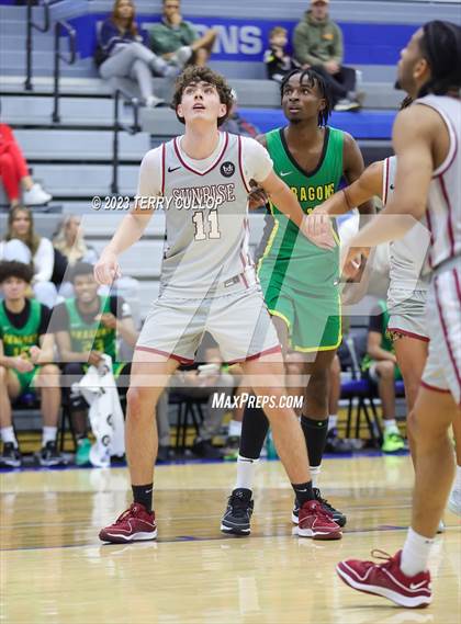 Thumbnail 3 in Sunrise Christian Academy vs. AZ Compass Prep (5 for the Fight National Hoopfest) photogallery.