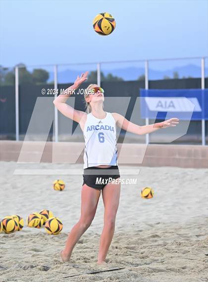 Thumbnail 1 in Arcadia vs. Saguaro (AIA DII Pairs Finals) photogallery.