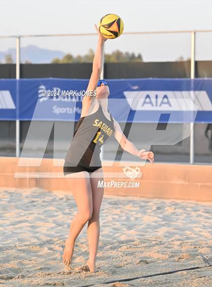 Thumbnail 3 in Arcadia vs. Saguaro (AIA DII Pairs Finals) photogallery.
