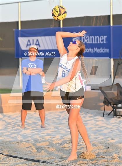 Thumbnail 3 in Arcadia vs. Saguaro (AIA DII Pairs Finals) photogallery.